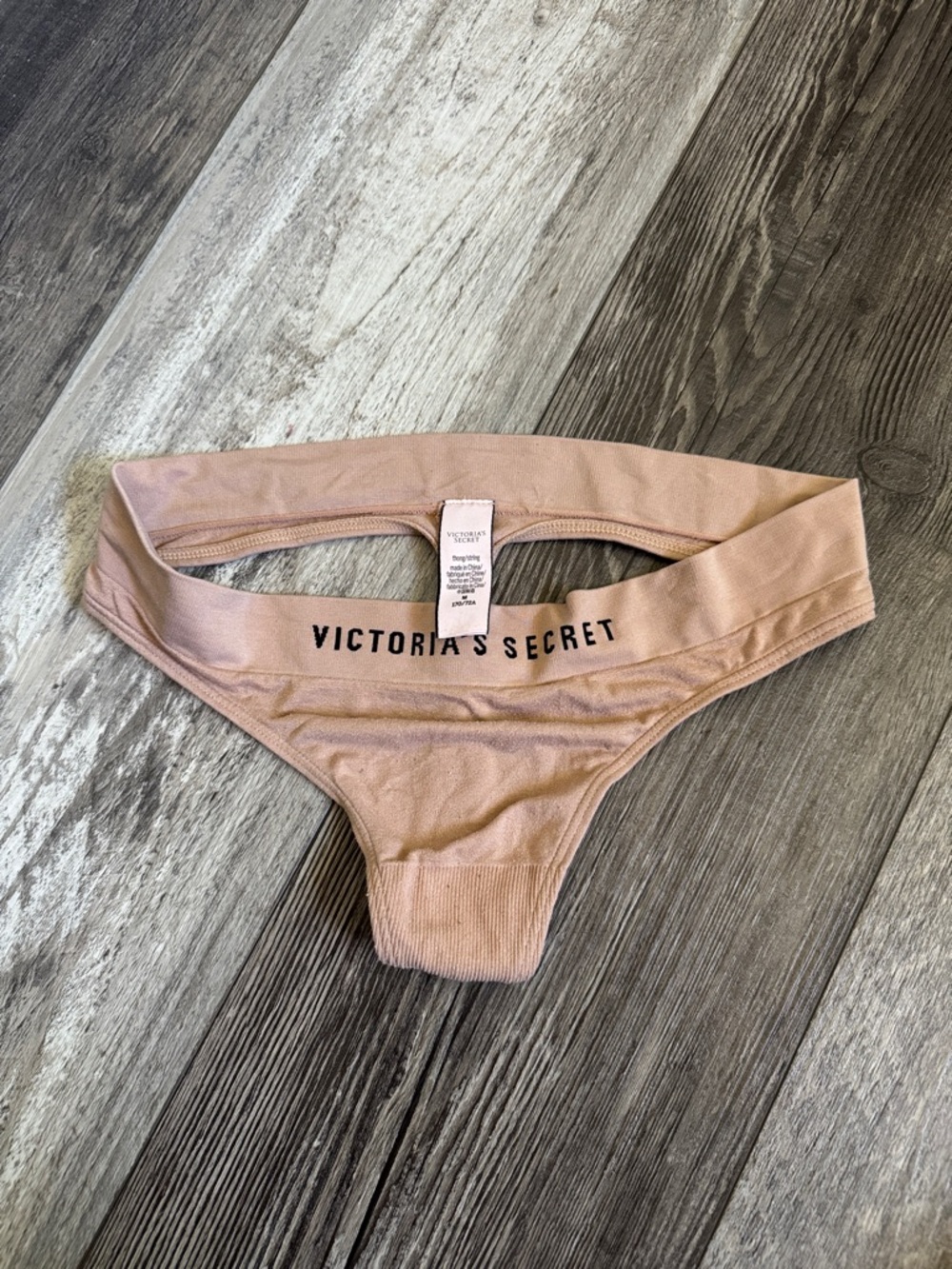 Victoria's Secret Nude Pink Seamless Thong